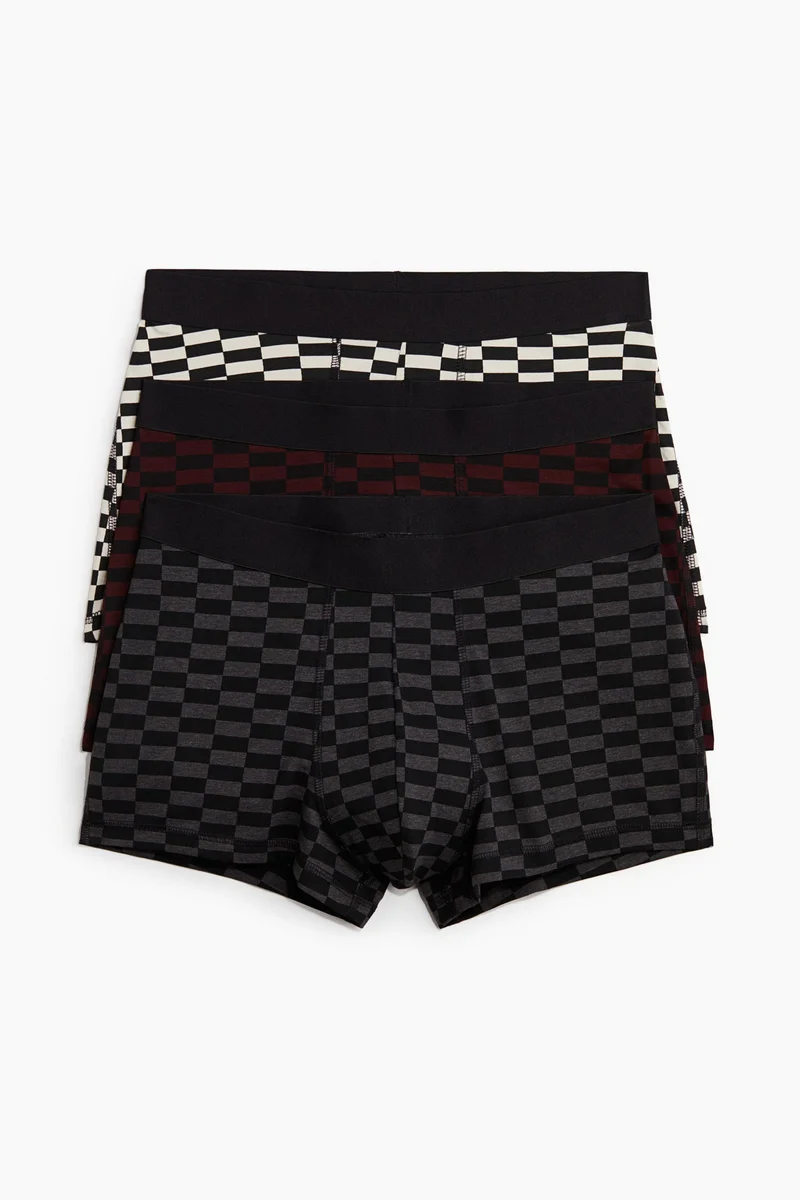 H&M 3-pack short cotton trunks